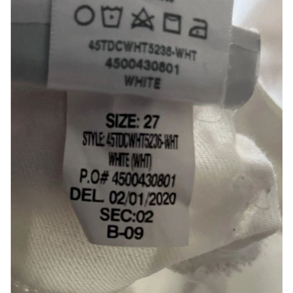 Joe's Jeans Hi Honey Flawless Crop Bootcut White Jeans Womens 27 Stretch - Picture 9 of 9